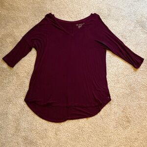American Eagle Jegging T striped 3/4 sleeve shirt